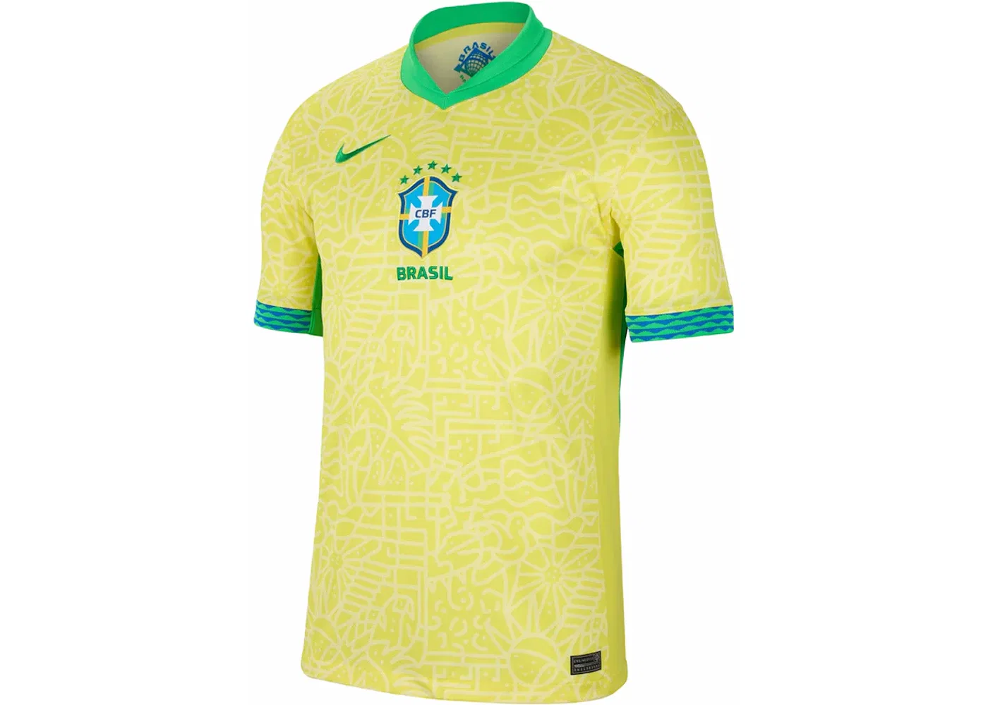 Мужская футболка с принтом Nike Jersey, Dynamic Yellow/Lemon Chiffon/Green Spark