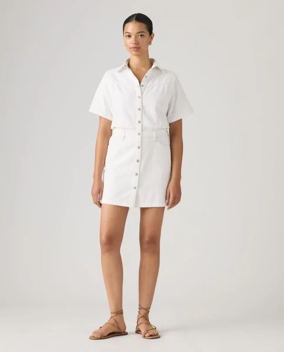 Женское короткое джинсовое платье Levi's, Blanco