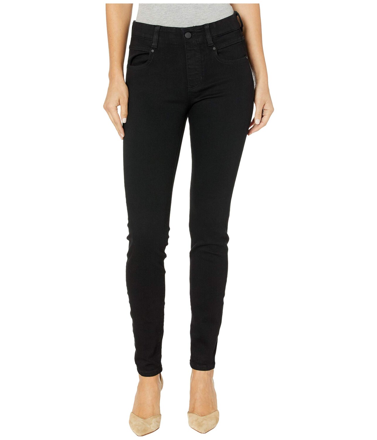 

Джинсы Liverpool, Gia Glider/Revolutionary New Skinny Pull-On in Stretch Black Denim in Black Rinse