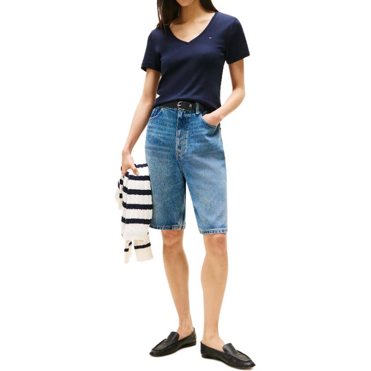 Футболка Tommy Hilfiger Regular Women's, синий — фото 4