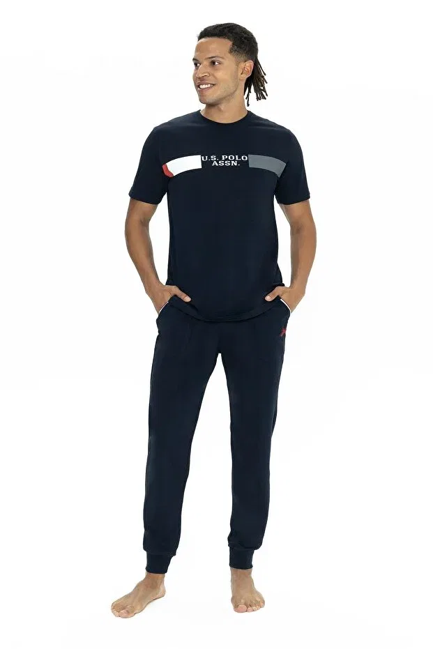 Мужской комплект пижам с коротким рукавом U.S. Polo Assn., Dark Blue