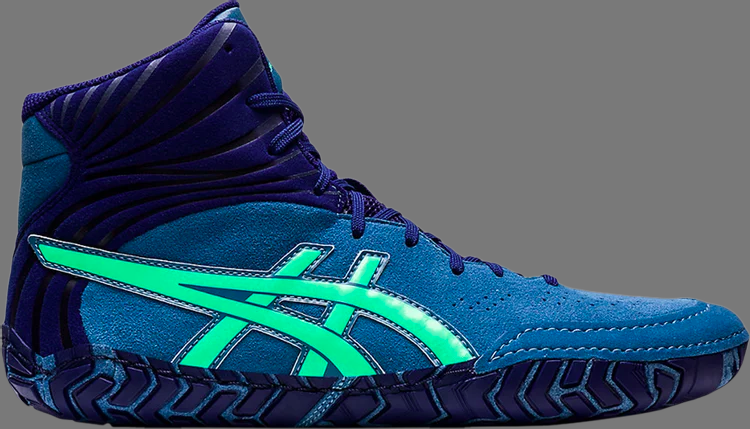 Кроссовки aggressor 5 'azure new leaf' Asics, синий - фото