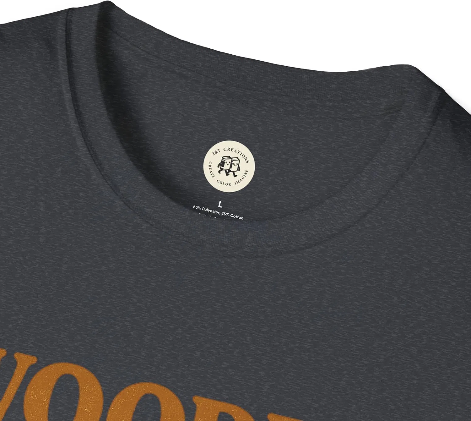 Мужская футболка с принтом Wooden Spoon Survivor Gildan 64000, Dark Heather Grey — фото 3