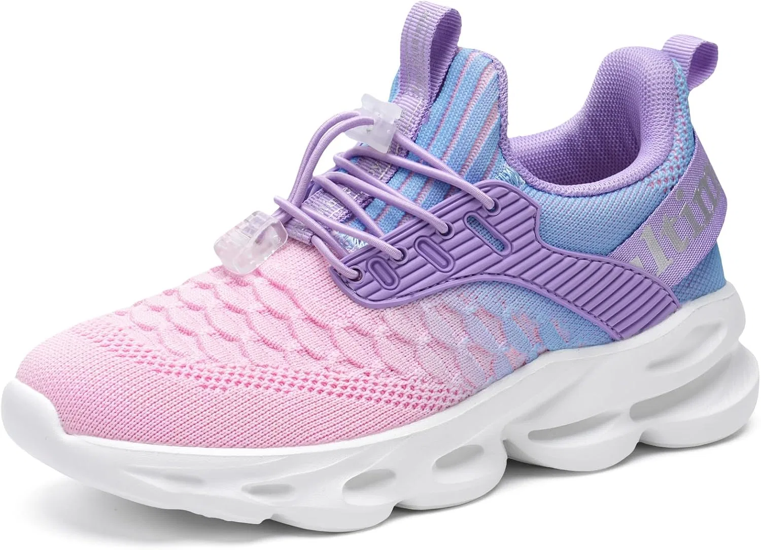 Детские дышащие кроссовки с принтом HSQ, Gradient Pink