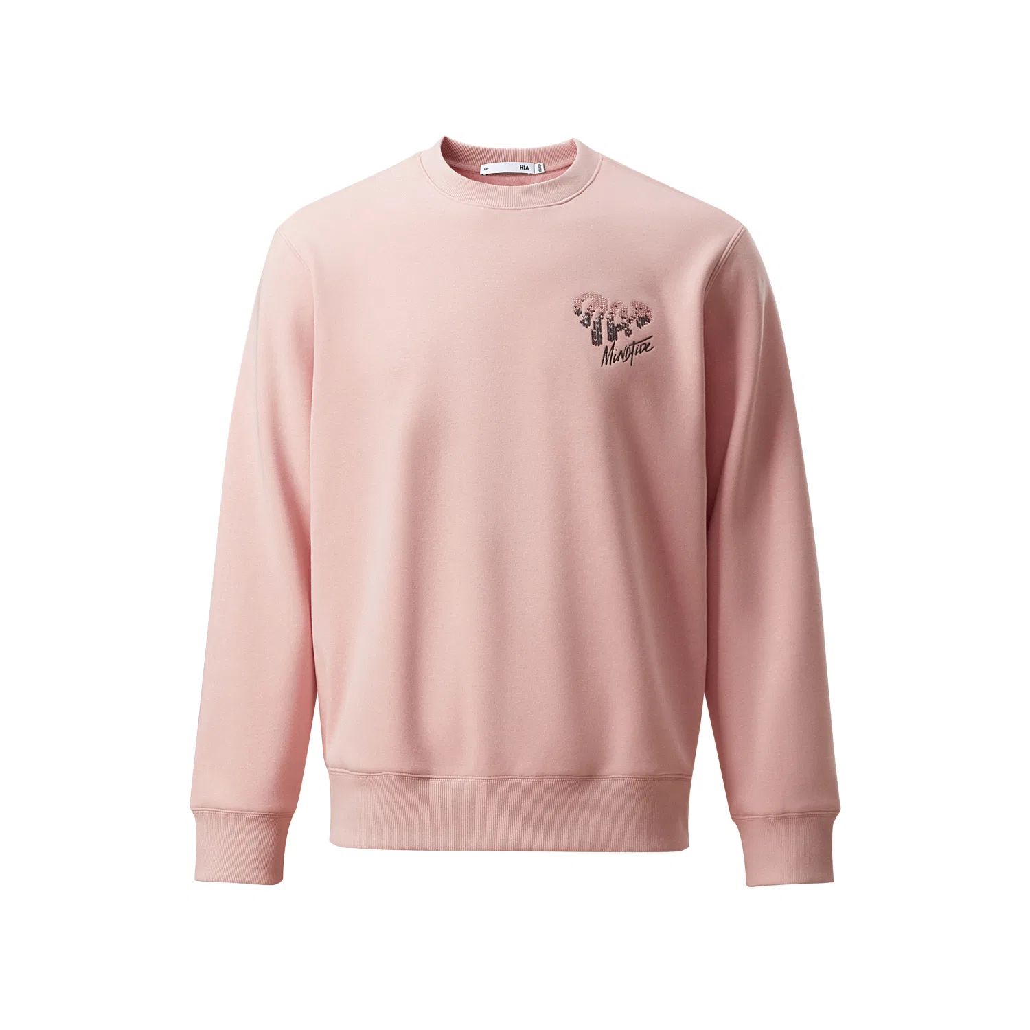 Детский свитшот с флисовой подкладкой HLA, Light Pink 1J-Fleece-Lined