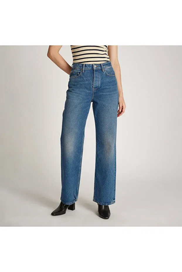 Женские джинсы прямого кроя Tommy Hilfiger, Синие