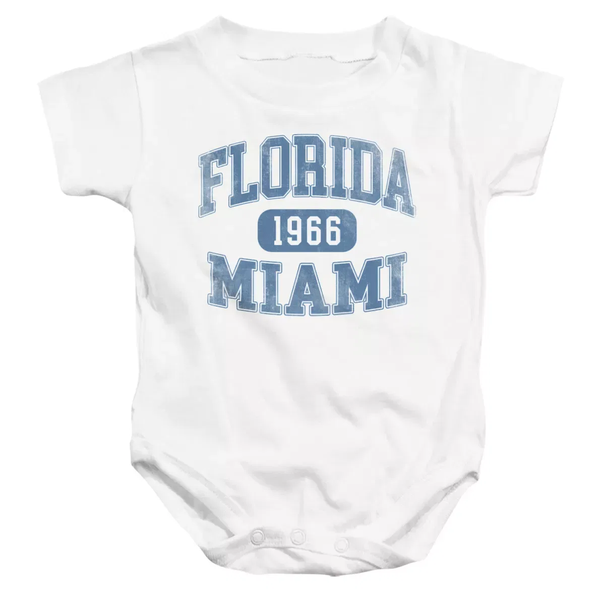 Детское боди с коротким рукавом Miami Florida 1966 LOGOVISION, White