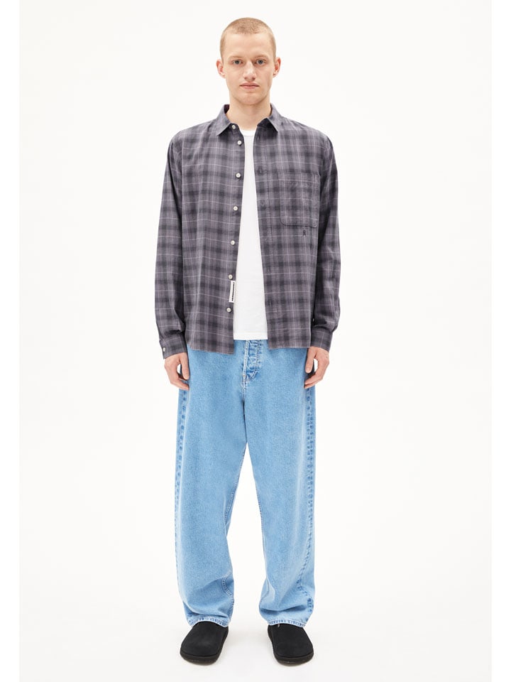 

Armedangels Рубашка "Паанао" антрацитово-серого цвета