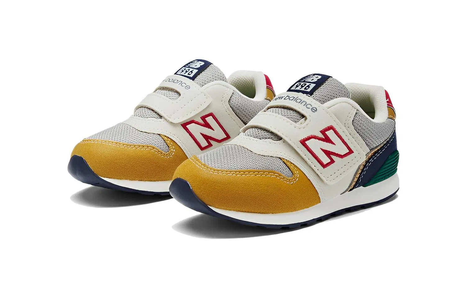 Детские кроссовки для мальчиков с защитой мыска NB 996, New Balance, Yellow Gray — фото 3