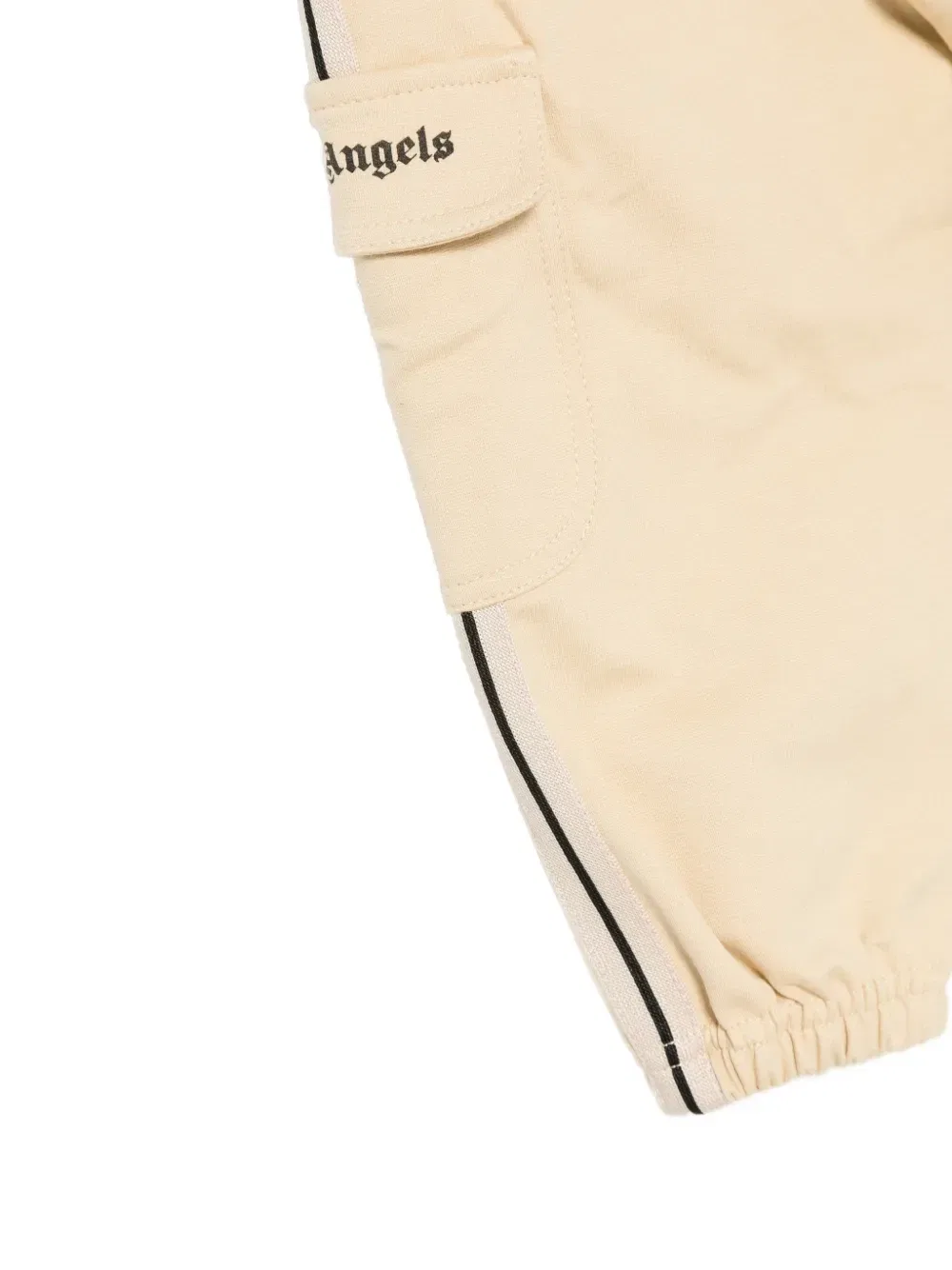 Спортивный костюм карго с логотипом Palm Angels Kids, бежевый — фото 3