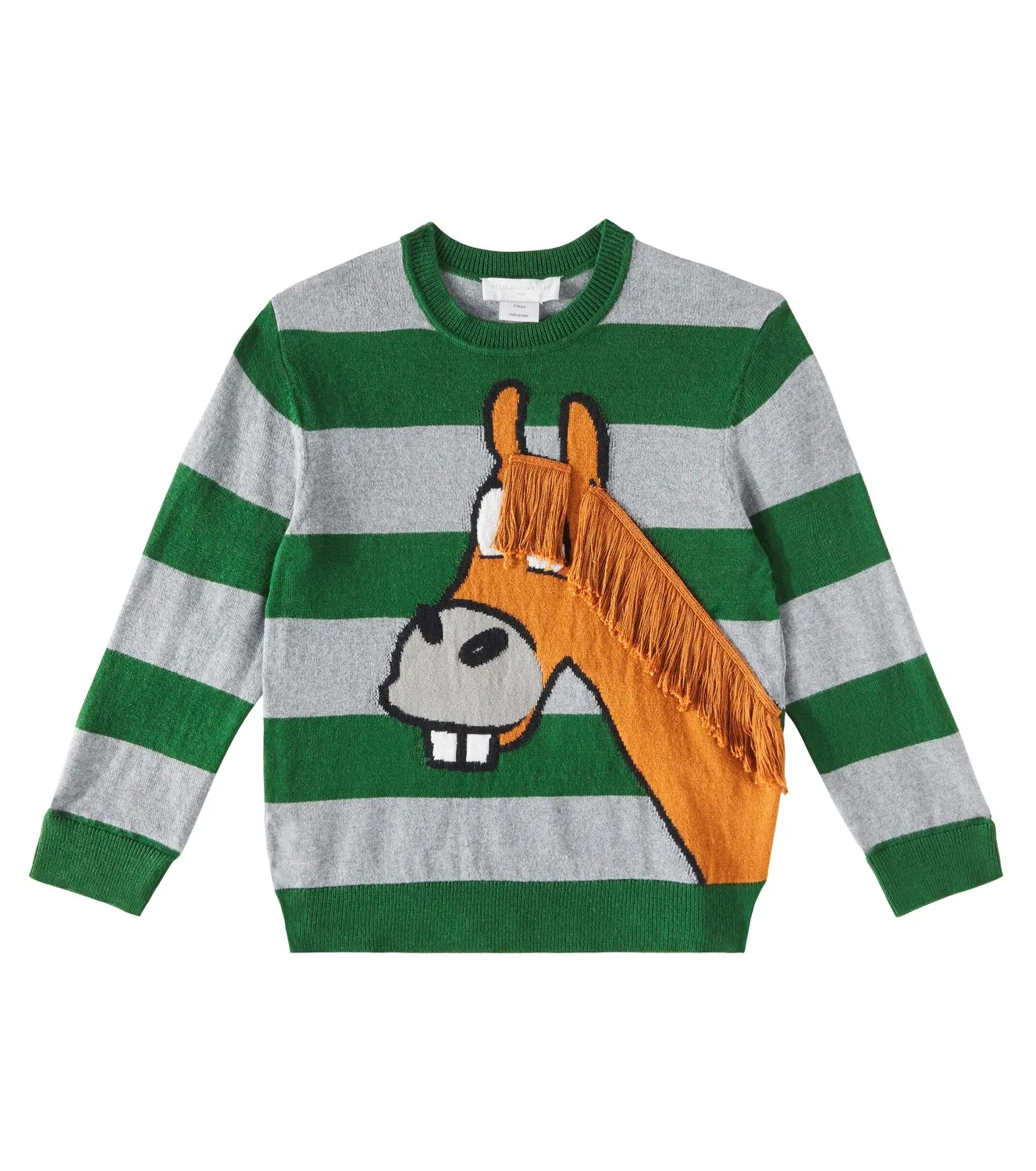 Свитшот из хлопка и шерсти Stella Mccartney Kids, мультиколор