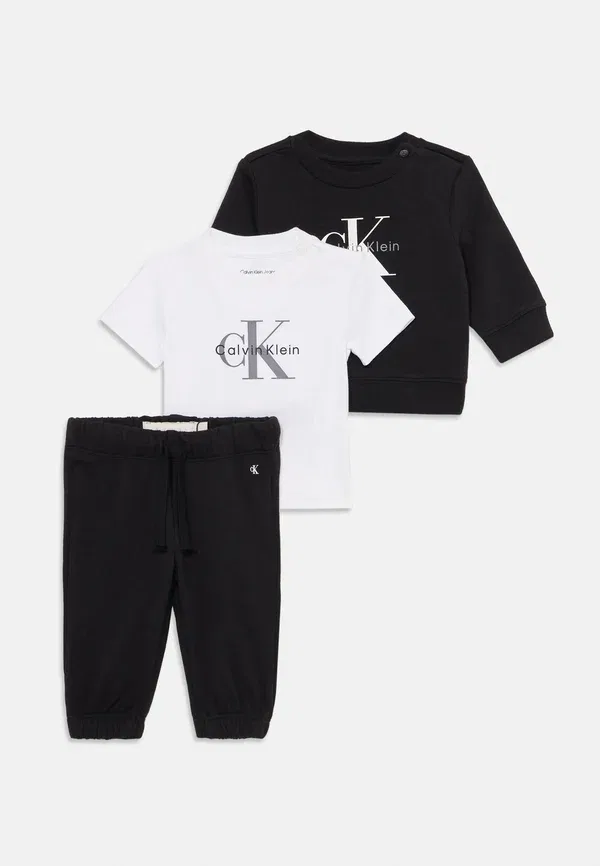 Комплект унисекс с монограммой - спортивные штаны Calvin Klein Jeans, черный — фото 3