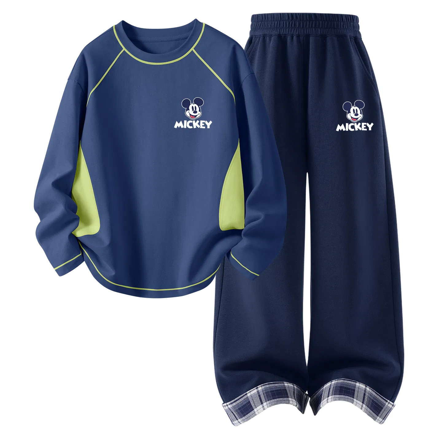Детский комплект спортивной одежды с круглым вырезом Disney, Didoque Apricot+D'orlandi K Navy Blue — фото 3
