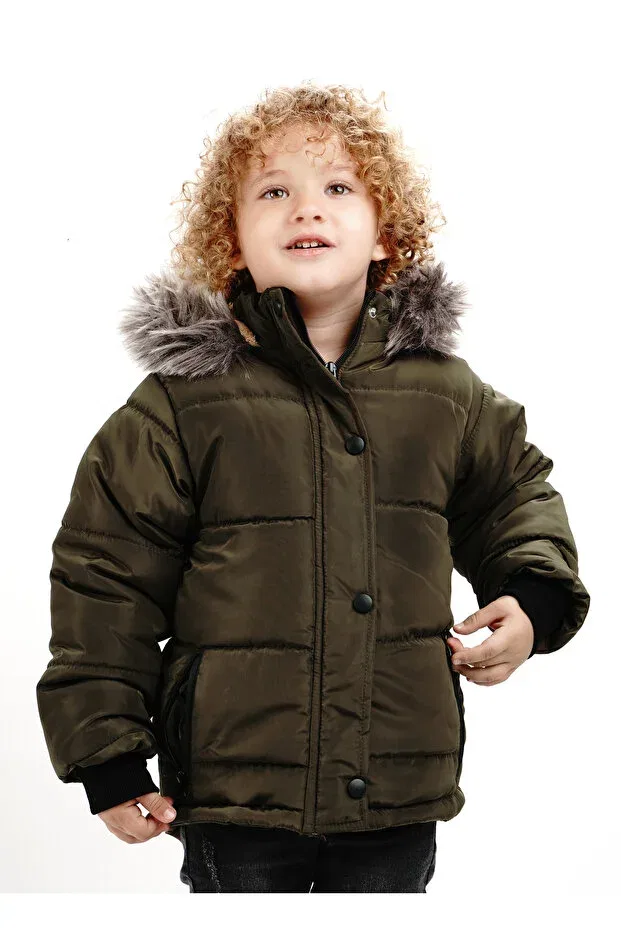 Детское пальто для девочек водонепроницаемое Dublino Kids, Khaki
