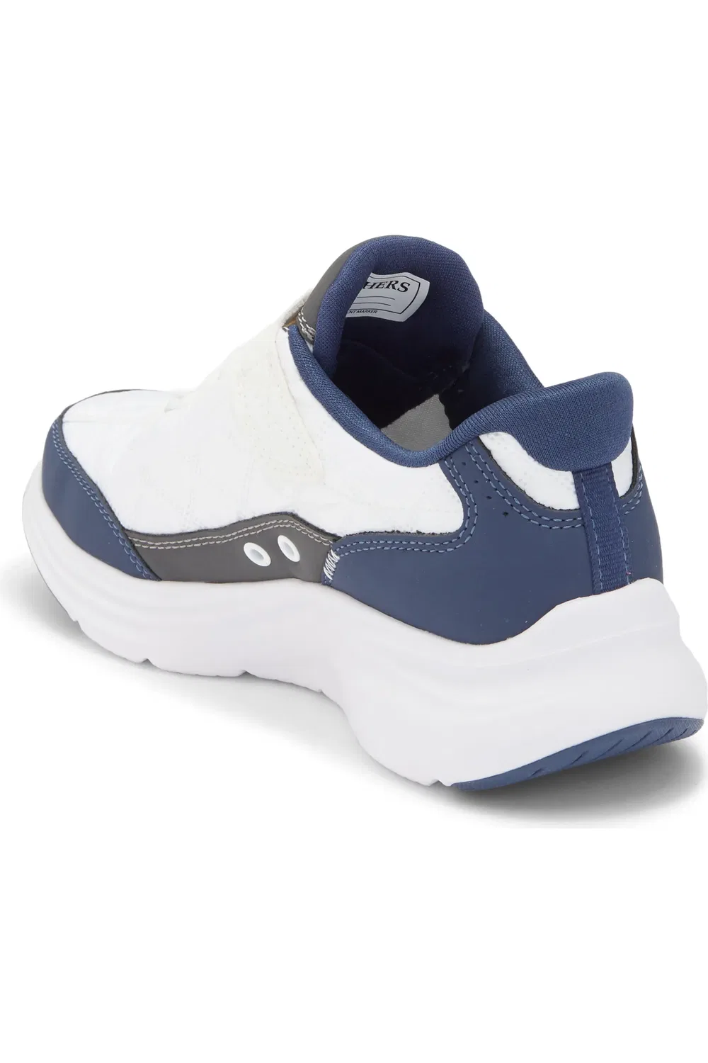 Кроссовки детские с контурной пеной Contour Foam SKECHERS, белый/темно-синий — фото 2
