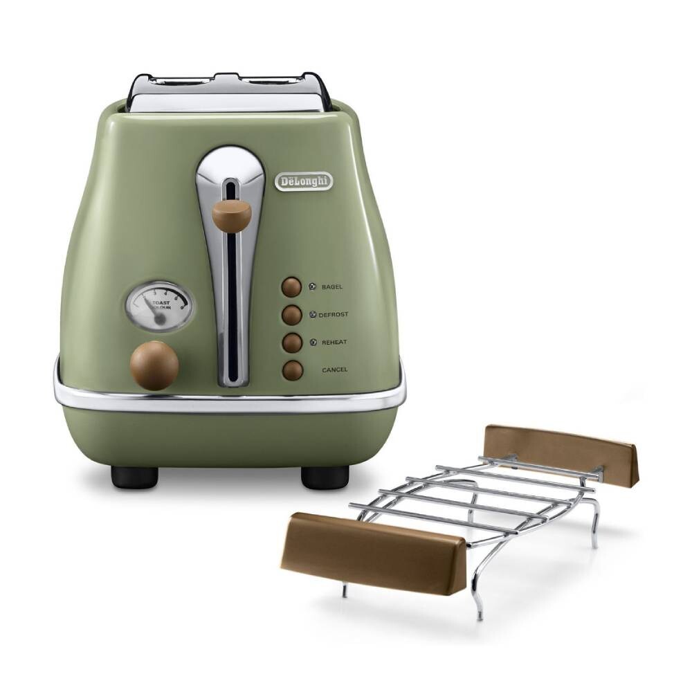 

Тостер DeLonghi Vintage Icona CTOV2103.GR, зеленый