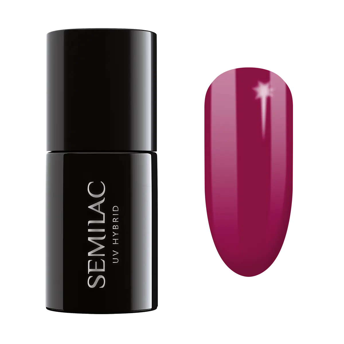 

Semilac UV Hybrid гибридный лак для ногтей, 028 Classic Wine