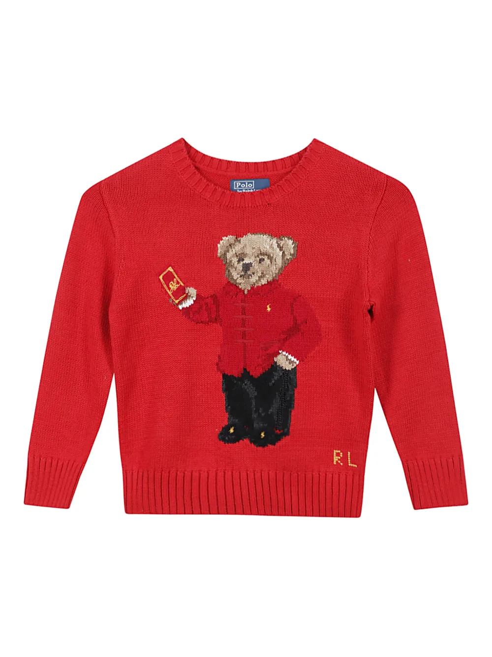 

Свитер Lunar New Year Polo Bear POLO RALPH LAUREN KIDS, красный
