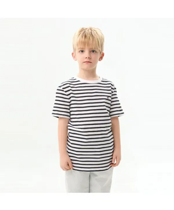 Футболка с коротким рукавом 2Pack, полосатая, Tommy Hilfiger Kids, navy stripe/white