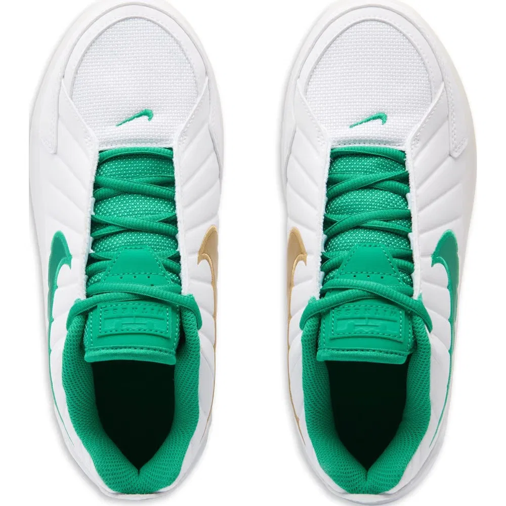 Детские баскетбольные кроссовки Lebron Witness VII Nike, White/Green — фото 4