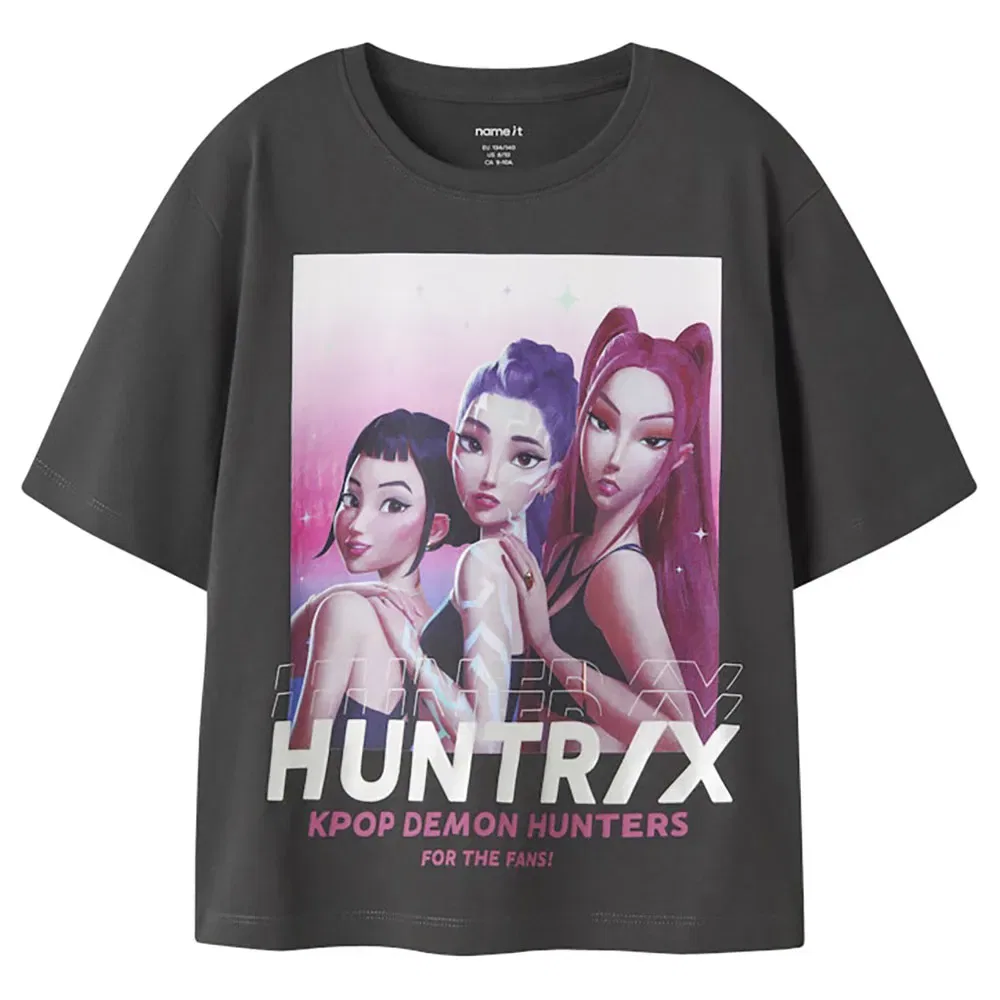 Детская футболка с принтом Kpop Maja Name it, Black