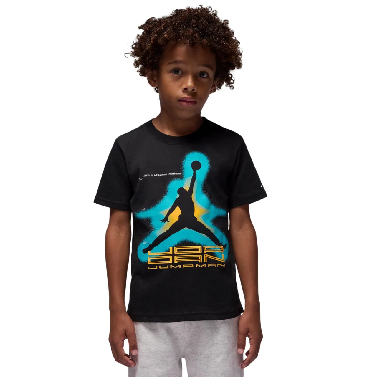 Футболка для мальчиков Gamma 24 Retro Jordan, черный/синий