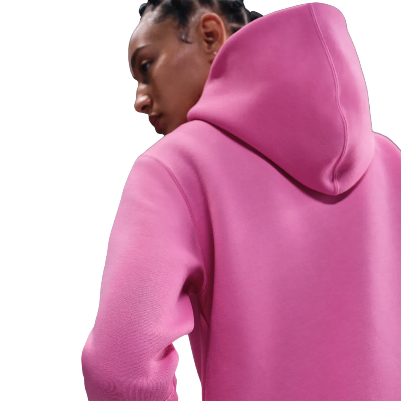 Женская толстовка Tech Fleece Nike, цвет Playful Pink/Black — фото 2