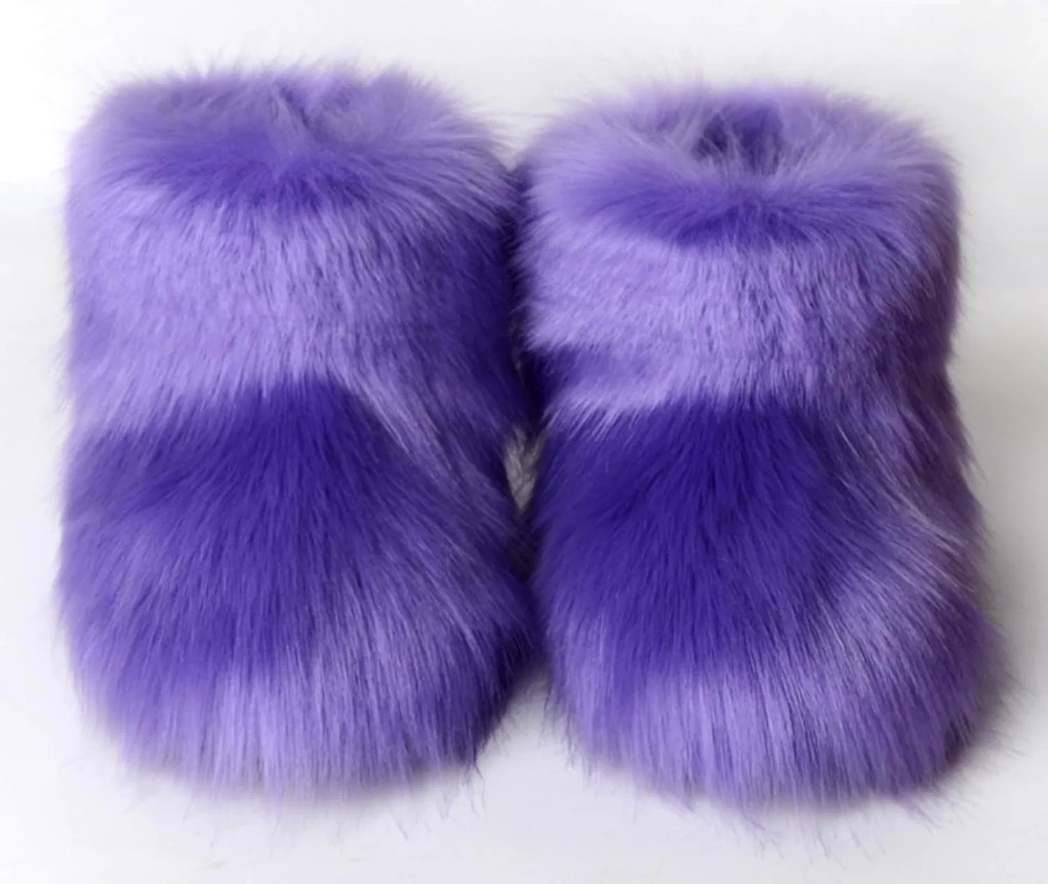 Детские зимние сапоги для девочек с искусственным мехом LLTMALL, Dark Purple — фото 3