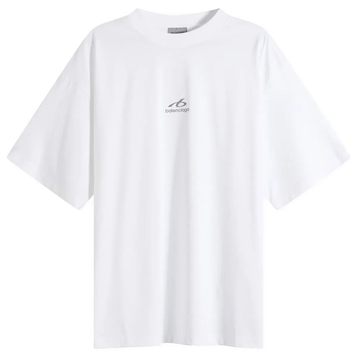 Футболка с принтом Logo Balenciaga, White