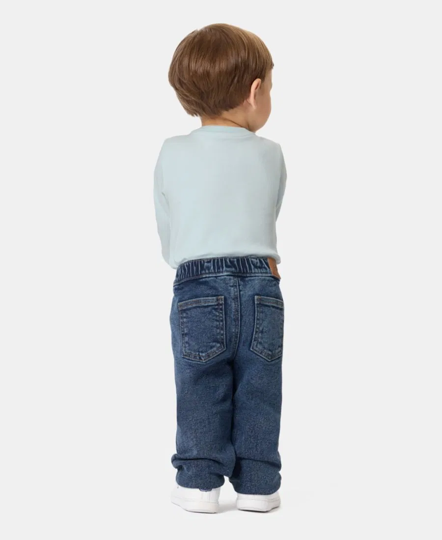 Комплект из боди с длинным рукавом и брюк Calvin Klein, Blue — фото 3