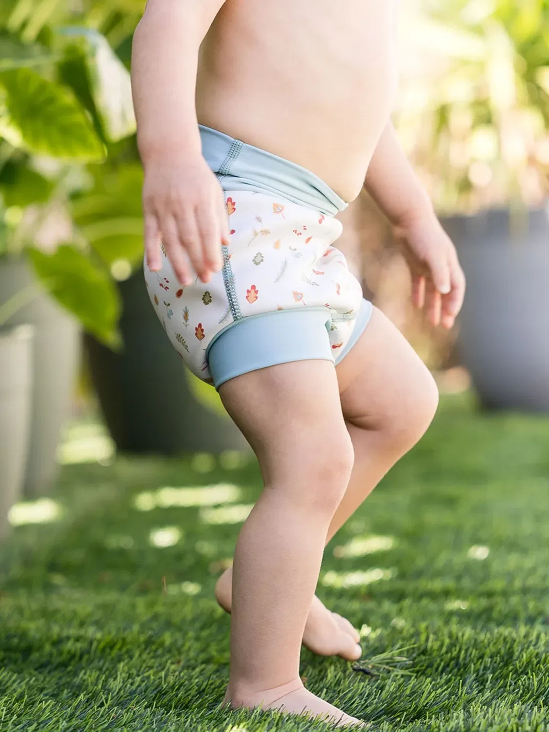 Многоразовый плавательный подгузник Happy Nappy Little Acorns Splash About, Natural — фото 3