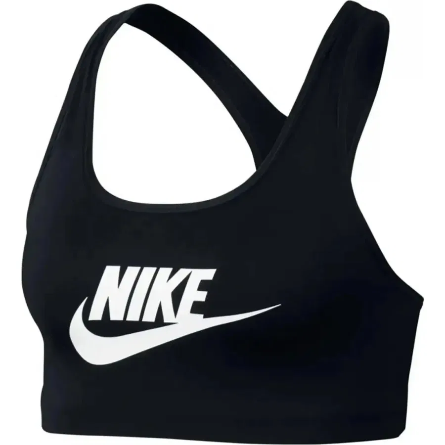 Спортивный бюстгальтер без рукавов Swoosh Futura Nike, Черный — фото 2