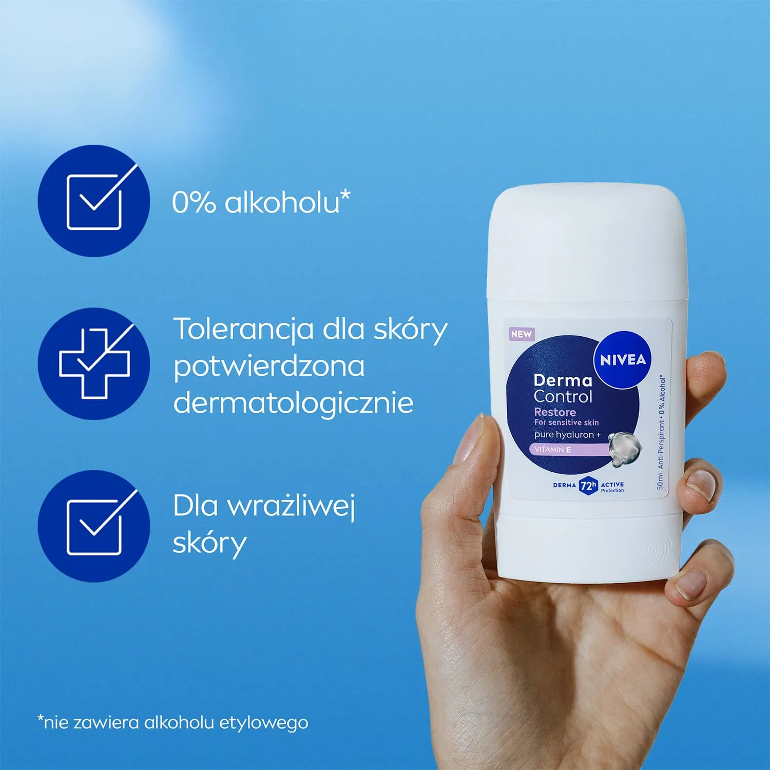 Антиперспирант-стик с гиалуроновой кислотой NIVEA, 50 мл — фото 4