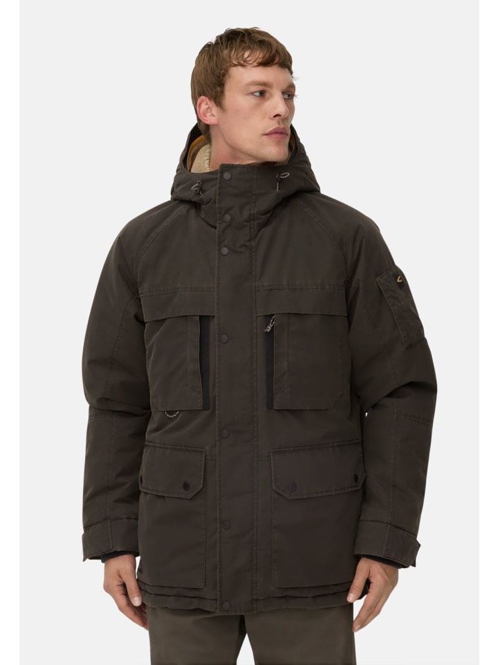 

Зимняя куртка с карманами темно-коричневого цвета Camel Active