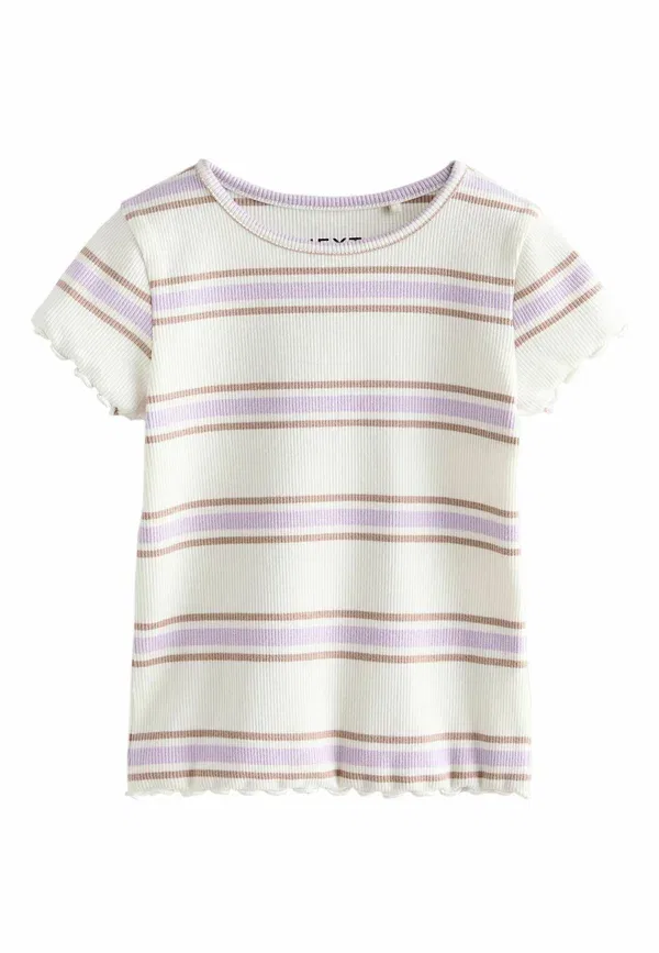 Футболка с цветочным принтом 5-pack Print T-Shirt Next, neutral, нейтральный — фото 4
