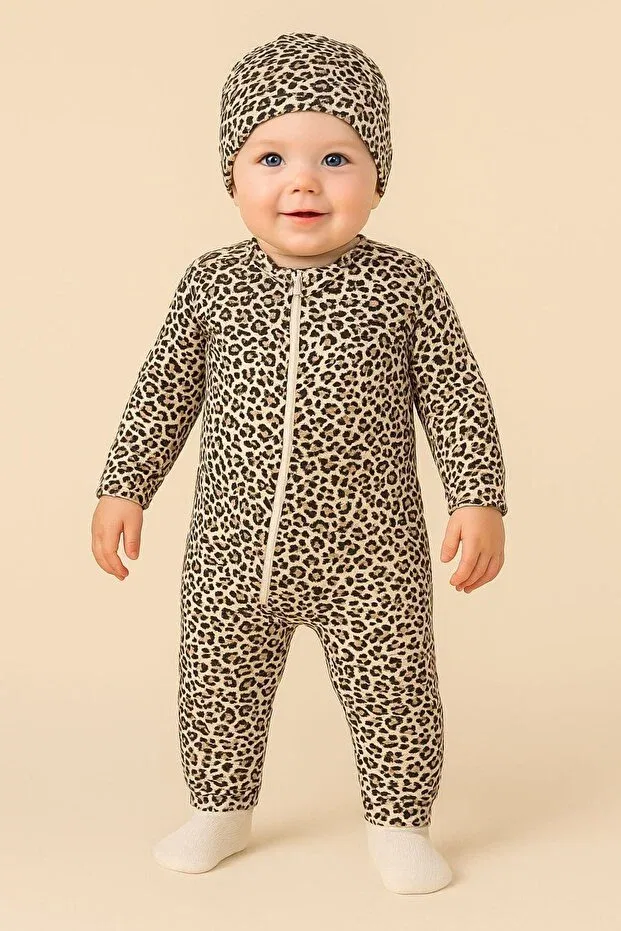 Детский комбинезон для девочек с принтом Leopard Mai Perla, Leopard