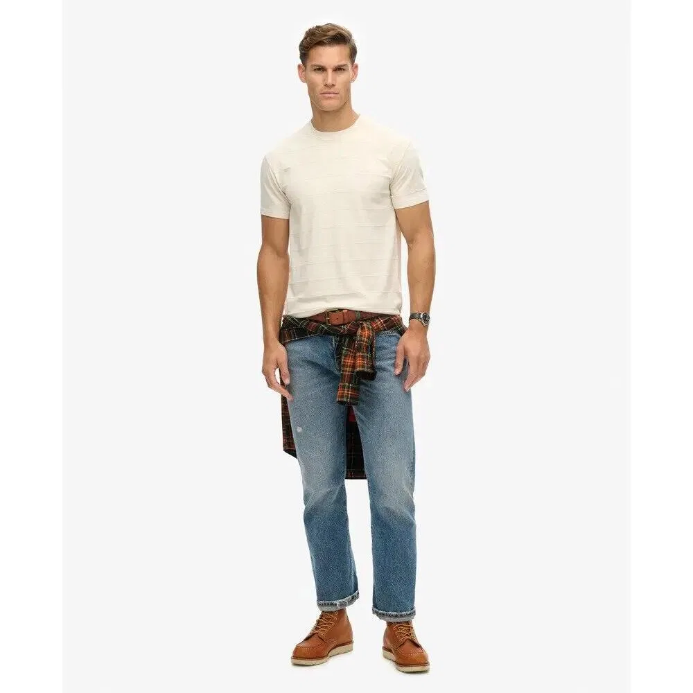 Мужская хлопковая футболка Superdry Vintage, White — фото 2