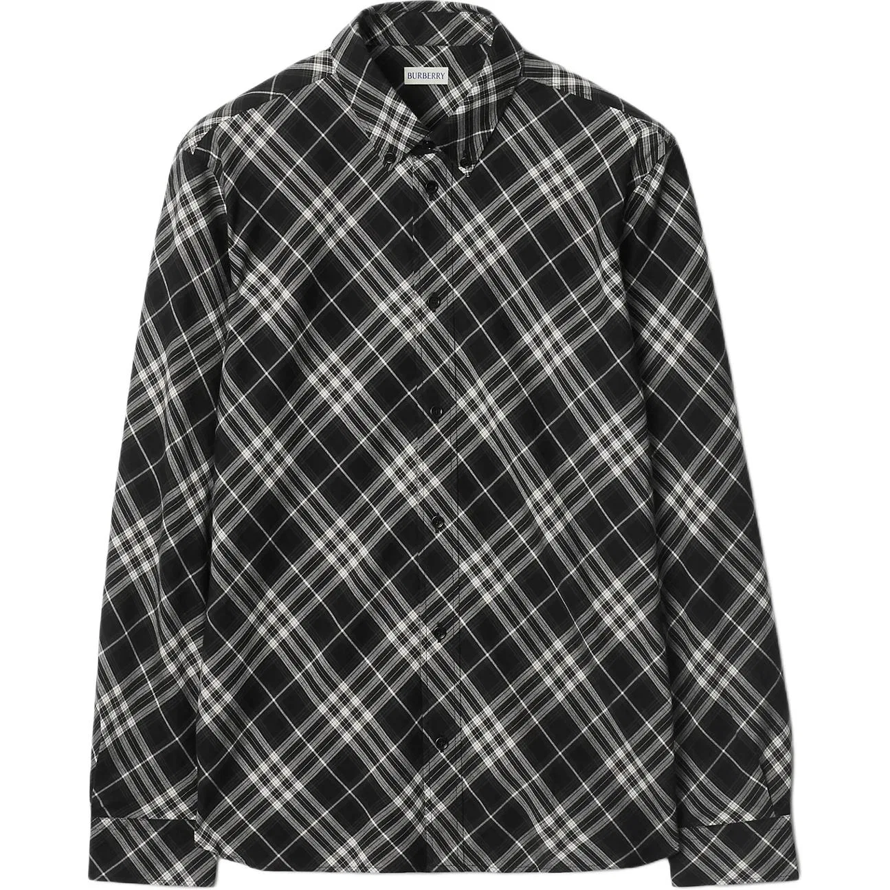 Мужская рубашка из фланели в клетку Burberry, черный