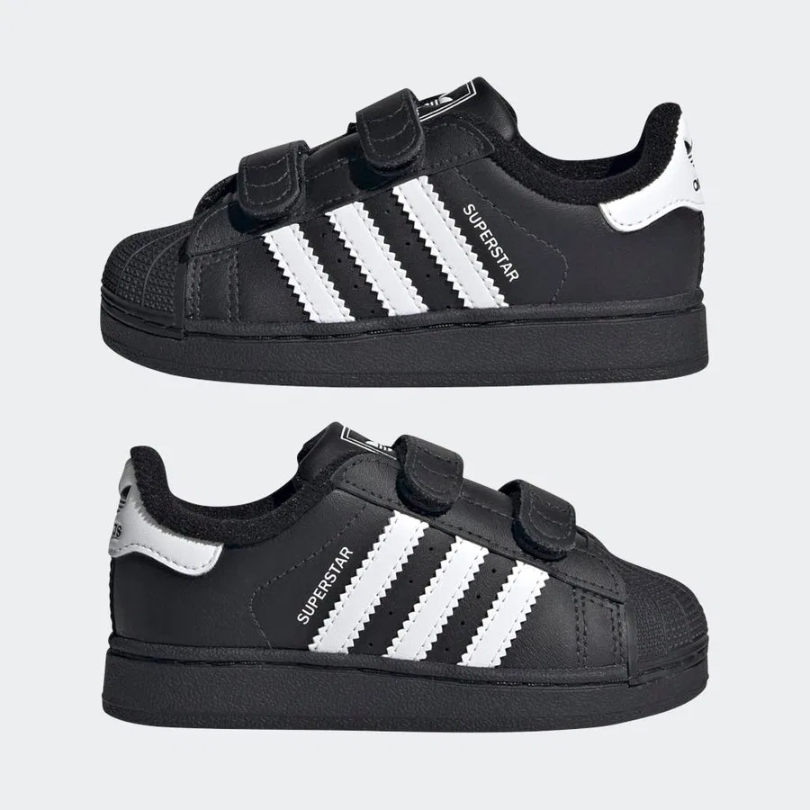 Детские спортивные кроссовки с принтом adidas Superstar II CF I, Разноцветный — фото 3