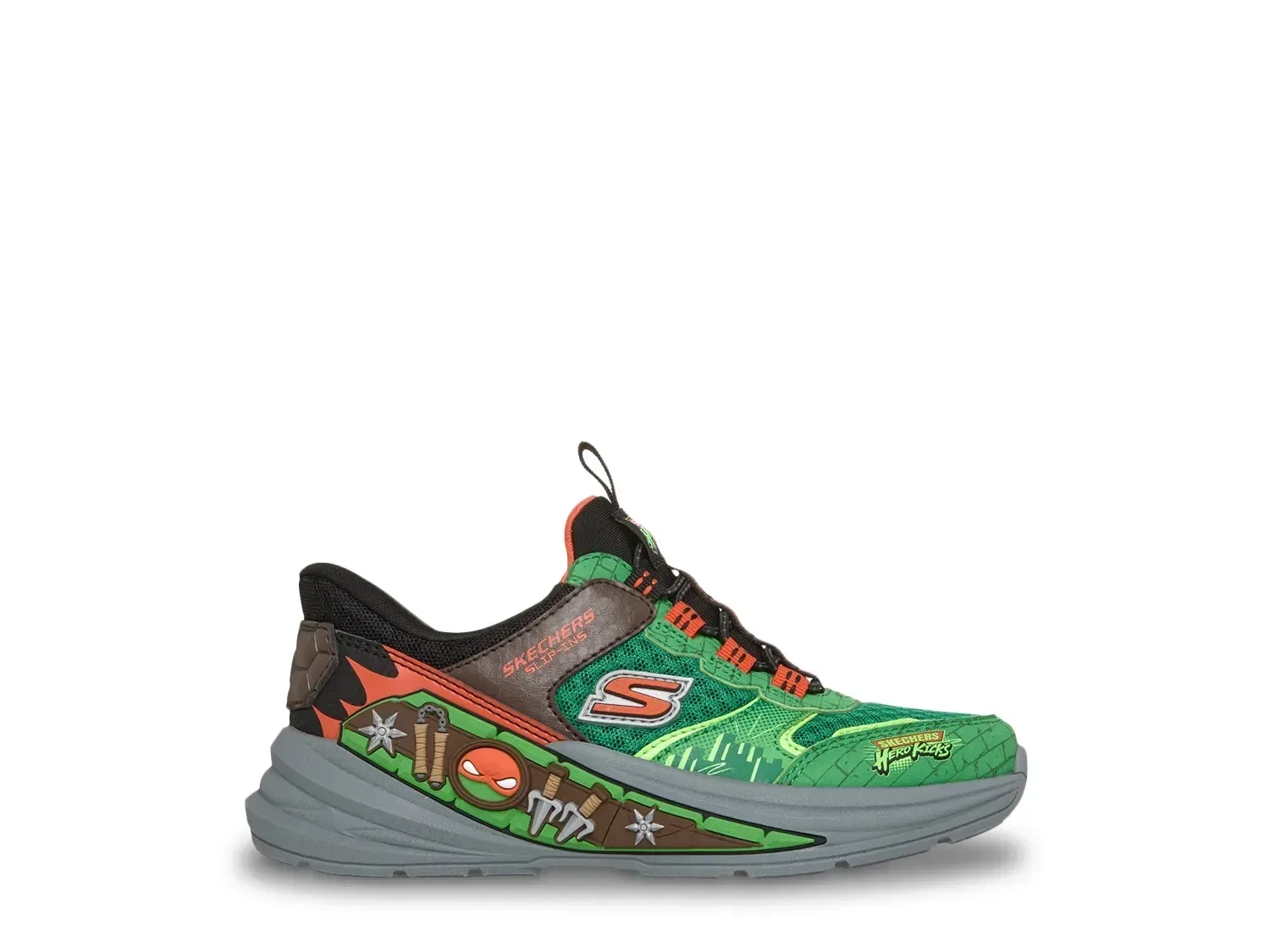 Кроссовки Hands Free Slip-ins Hyper-Quest Where's My Skechers, зеленый/мультиколор — фото 4