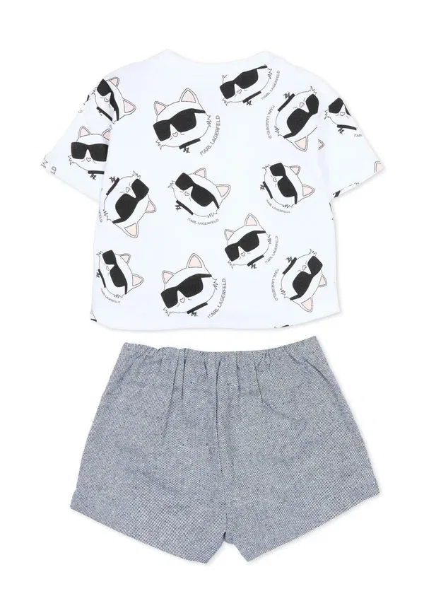 Комплект Completi sportivi - шорты Karl Lagerfeld, белый/черный — фото 2