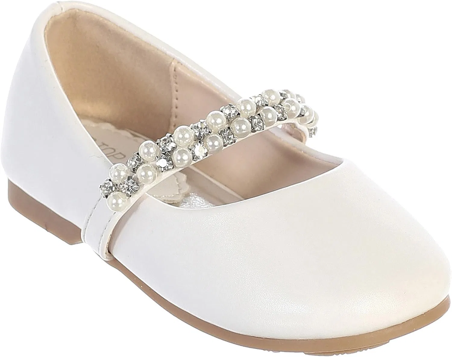 Детские туфли Мэри Джейн на ремешке для девочек iGirlDress, White