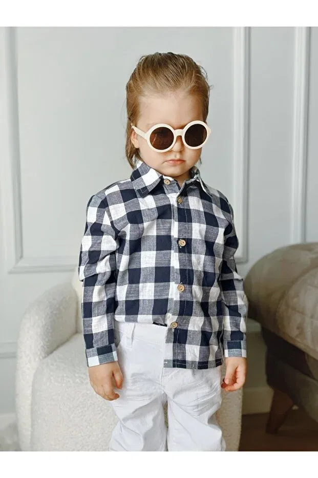 Детская рубашка для мальчиков с длинным рукавом Ares Kids Fashion, Plaid — фото 4