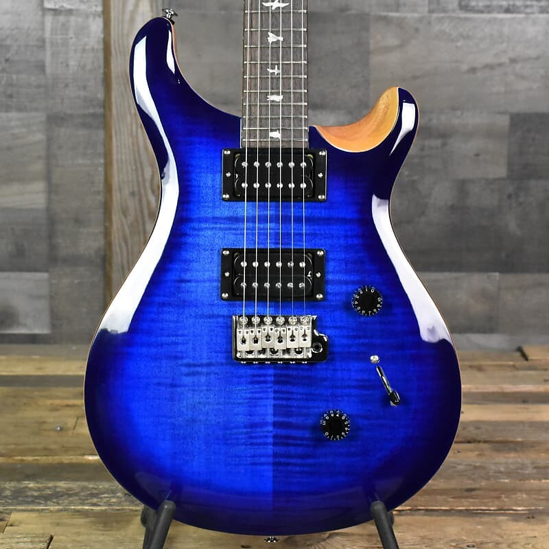 

Paul Reed Smith SE Custom 24 - Faded Blue Burst с сумкой для переноски, серийный номер: 9066 PRS Paul Reed Smith SE 24 - Faded Burst with Gig Bag SN:9066