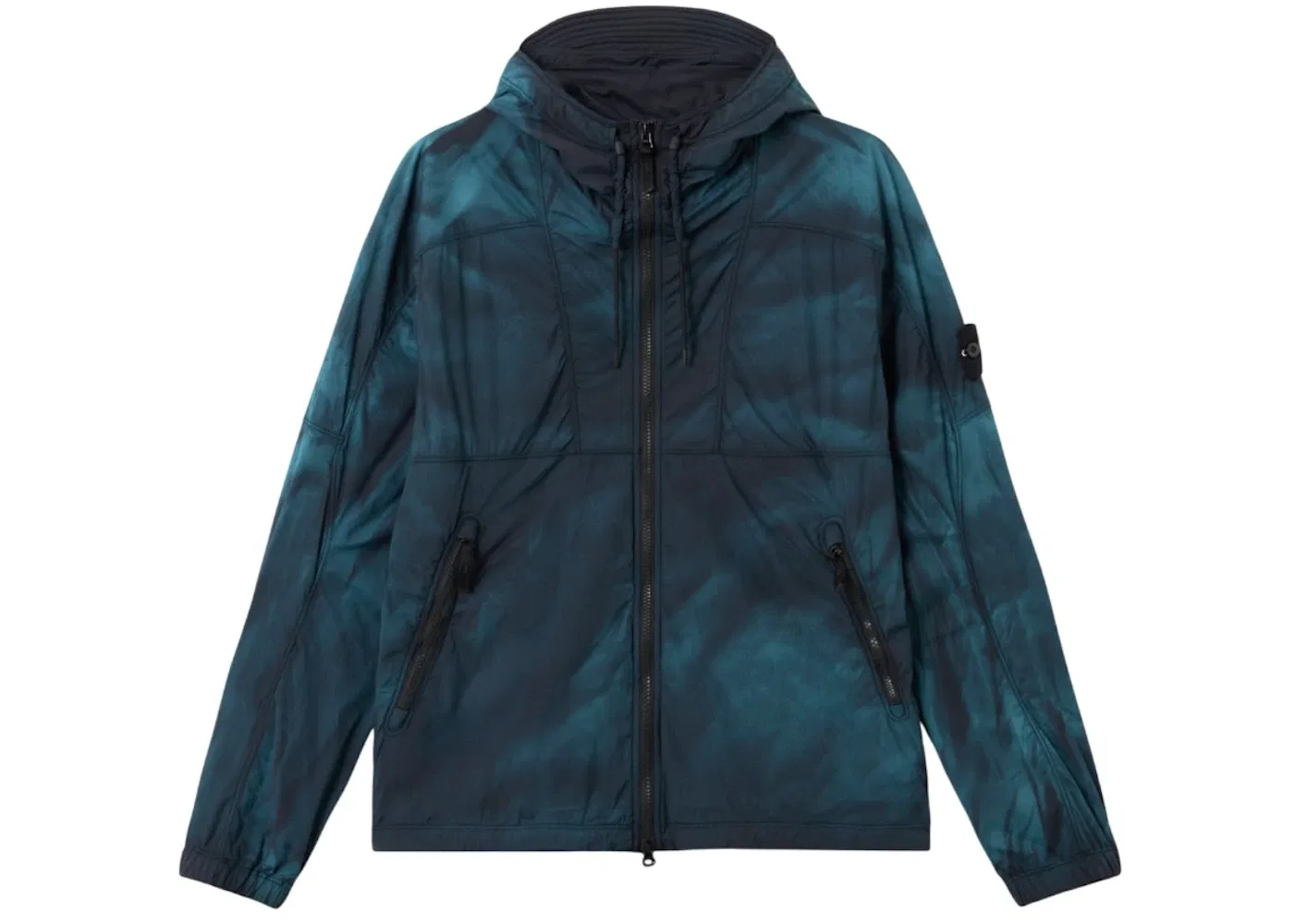 Мужская куртка из нейлона с обработкой Corrosion Touch Кожаный Остров Stone Island, Black