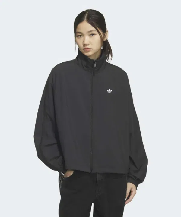 Тренировочная куртка с 3 полосками Adidas, черный