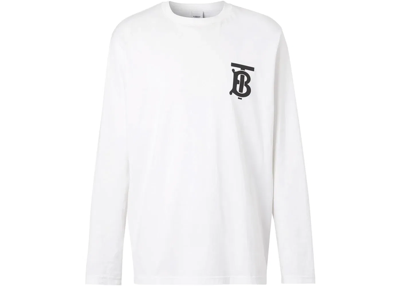 Мужская футболка с длинным рукавом с принтом Monogram Motif Burberry, White