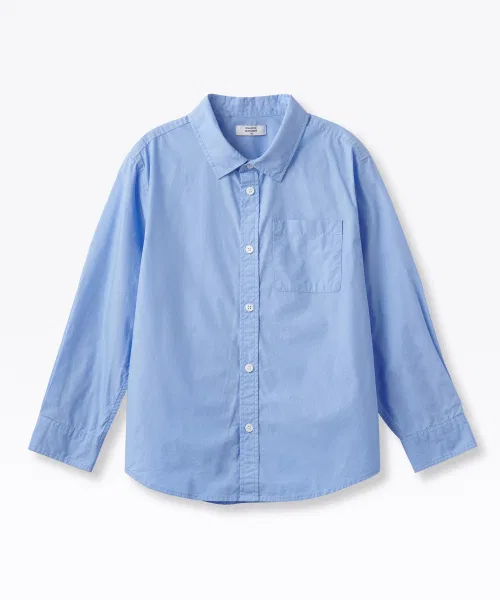 Детская рубашка из поплина с длинным рукавомMUSINSA STANDARD KIDS, Color: Other — фото 2