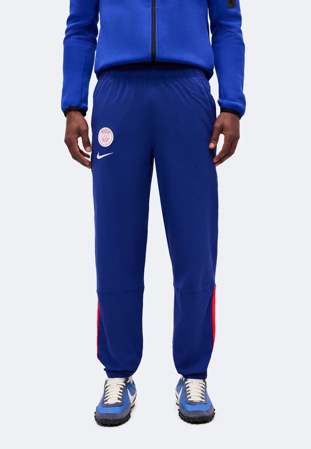 Энергия ПСЖ - спортивные штаны Nike Performance, Deep Royal Blue/Global Red/White