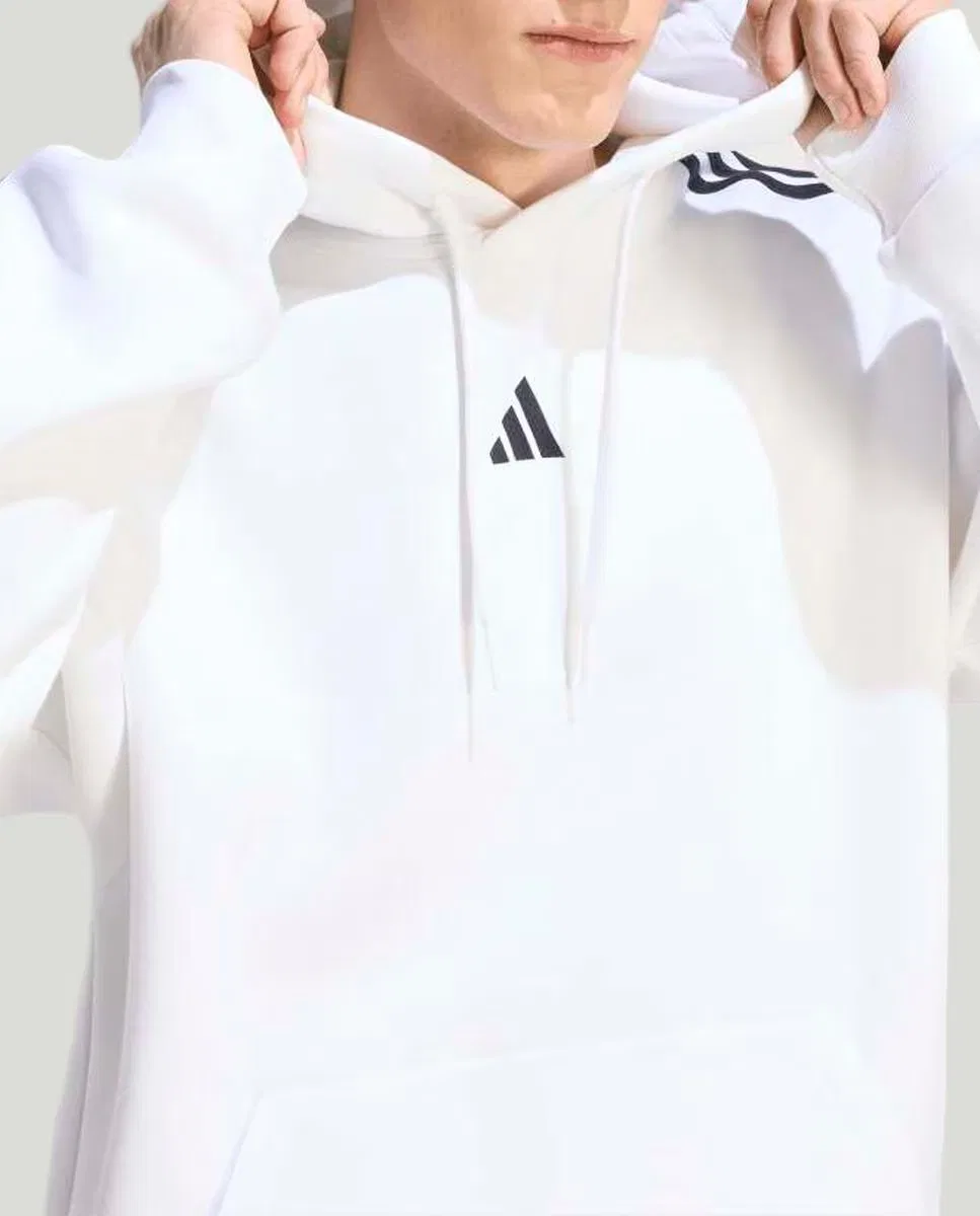 Мужская толстовка, Essentials, adidas, белый — фото 4